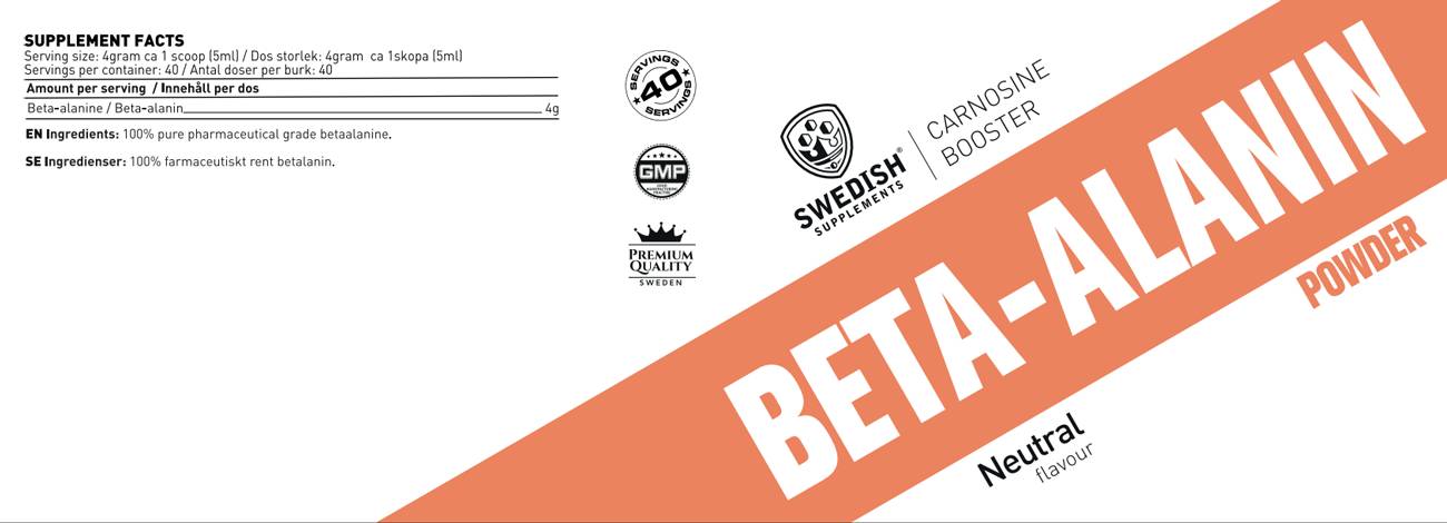 SWEDISH Supplements Beta Alanine