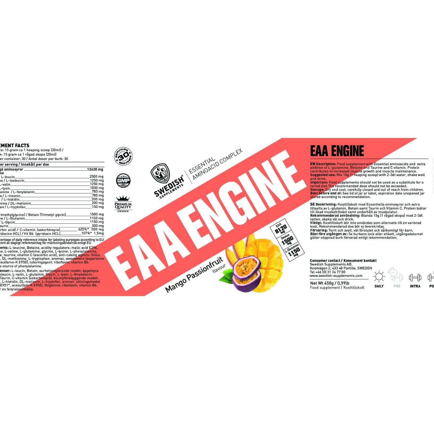 SWEDISH Supplements EAA Engine / Essential Aminoacid Complex