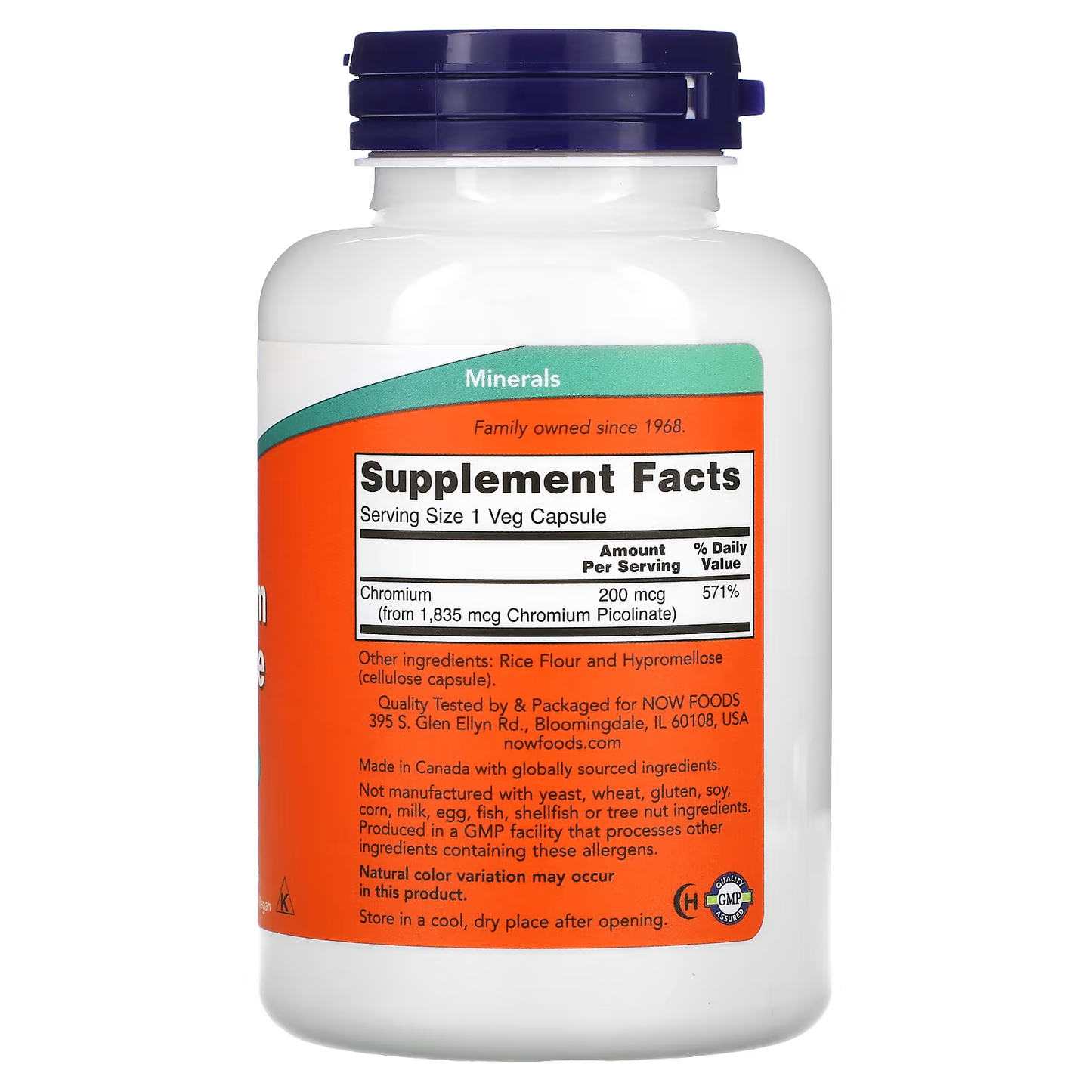 NOW Foods Chromium Picolinate , 100 tabs