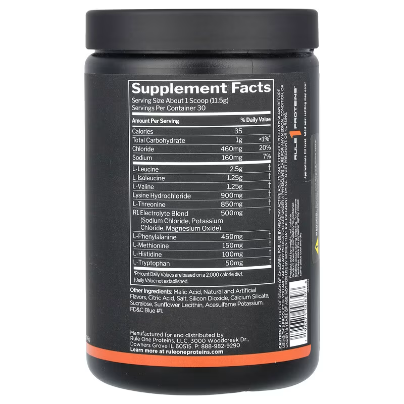 Rule1 Essential Amino 9 | EAA with Electrolytes