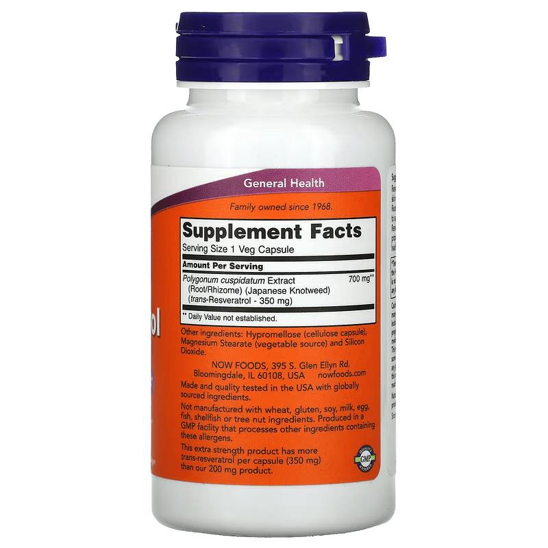 NOW Foods Reveratrol 350 mg