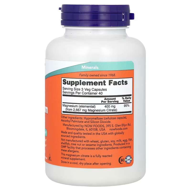 NOW Foods Magnesium Citrate