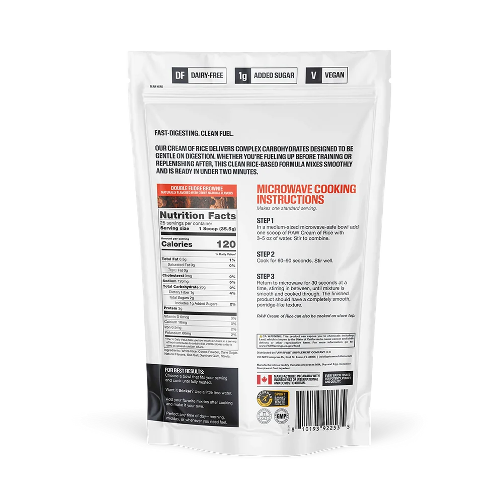 RAW Nutrition Cream of Rice